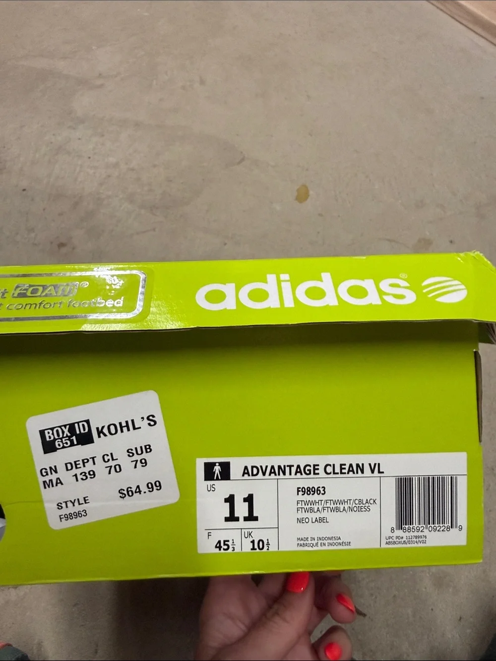 adidas White Men's Low-Top Leather Sneakers